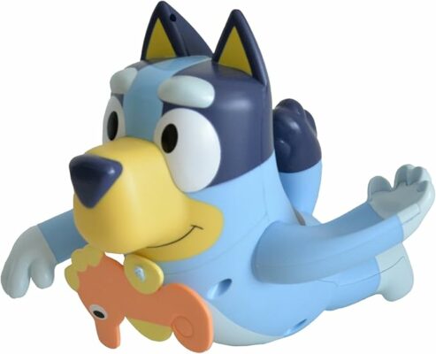 TOMY Toomies Swimming Bluey Bath Toy with Seahorse