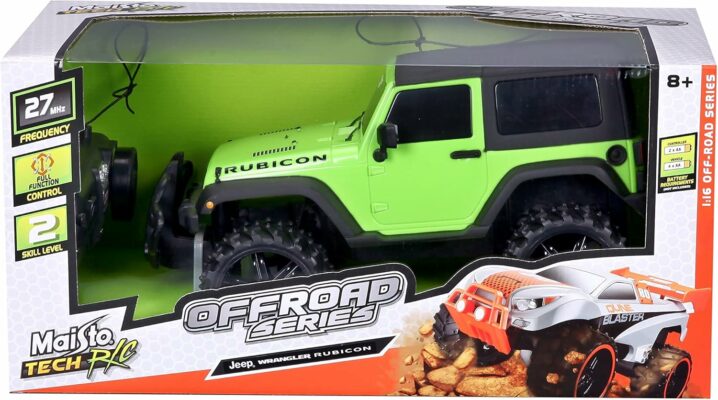 Maisto Tech R/C Off Road Jeep Wrangler Rubicon Black