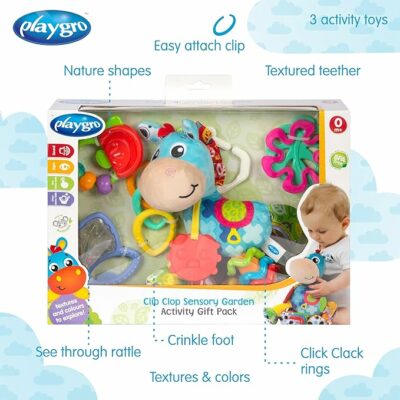 Playgro Clip Clop Sensory Garden Activity Gift Pack