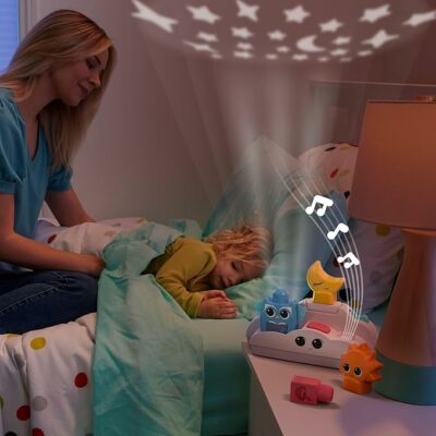 MEGA BLOKS Rise & Snooze Night Light with 30 Pieces