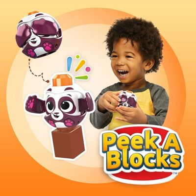 Mega Bloks Peek A Blocks Panda Slide with Big Building Blocks