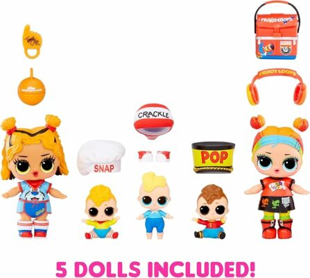 L.O.L. Surprise! Loves Mini Sweets S3 Deluxe Kellogg's with 4 Dolls