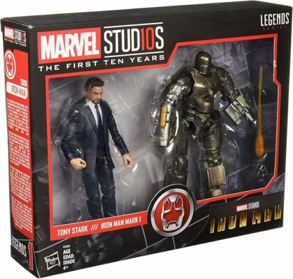 Marvel Studios Legends Series Hasbro Tony Stark & Iron Man Mark Action Figures.