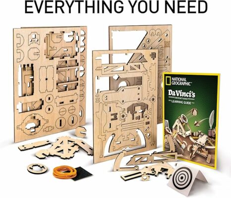 NATIONAL GEOGRAPHIC Da Vinci Model Kit Catapult Kit for Kids