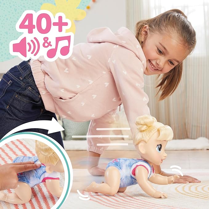 Baby Alive Crawl 'n Play Harper Hugs Electronic Crawling Baby Doll Set Baby Alive Crawl 'n Play Harper Hugs Electronic Crawling Baby Doll Set
