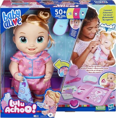 Baby Alive Lulu Achoo Doll Doctor Play Toy