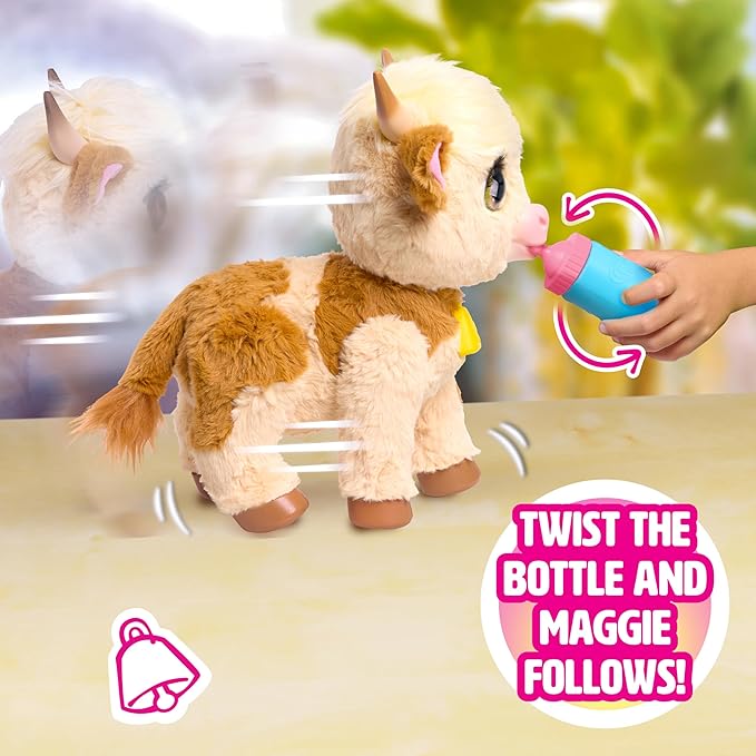 FurReal Maggie The Feed & Follow Cow FurReal Maggie The Feed & Follow Cow
