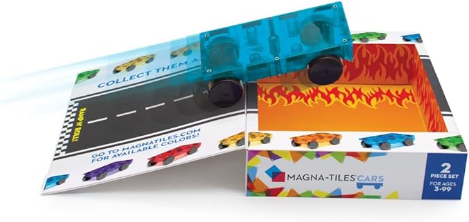 MAGNA TILES Cars Blue & Orange 2 Piece