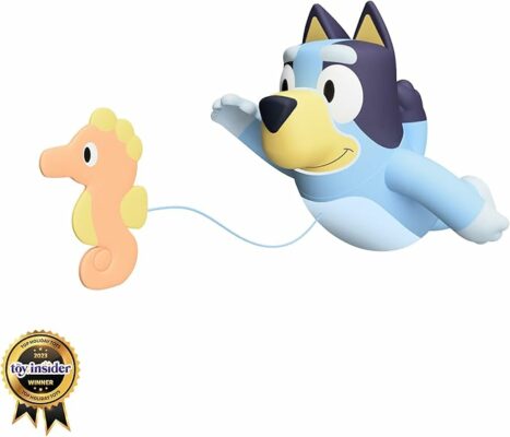 TOMY Toomies Swimming Bluey Bath Toy with Seahorse