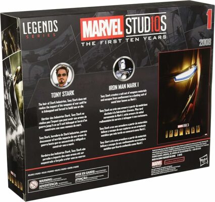 Marvel Studios Legends Series Hasbro Tony Stark & Iron Man Mark Action Figures.