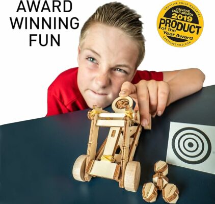NATIONAL GEOGRAPHIC Da Vinci Model Kit Catapult Kit for Kids