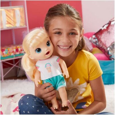 Baby Alive Roller Skate Baby Doll Blonde Hair