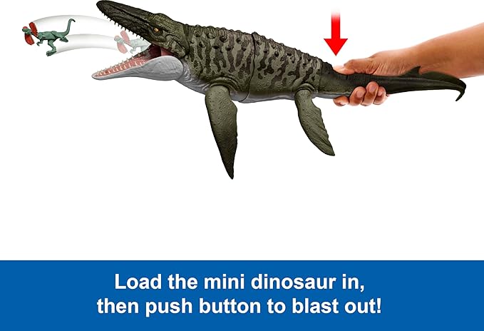 Jurassic World Rebirth Bite N Blast Mosasaurus Action Figure Jurassic World Rebirth Bite N Blast Mosasaurus Action Figure