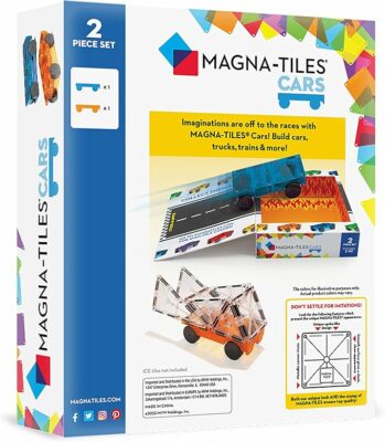 MAGNA TILES Cars Blue & Orange 2 Piece