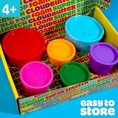 Play-Doh 6 Variety Compounds Super Stretch Play Foam