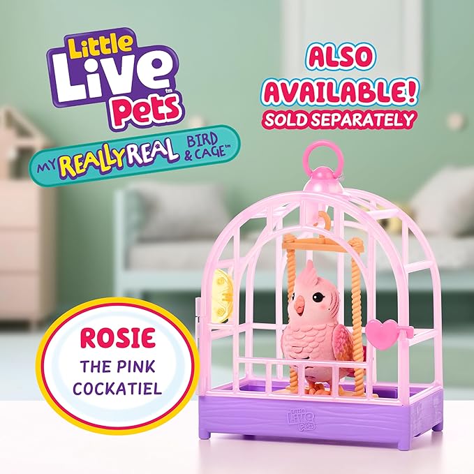Little Live Pets My Really Real Talking Bird Toy & Cage Little Live Pets My Really Real Talking Bird Toy & Cage