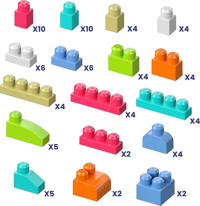 MEGA BLOKS First Builders Toddler Blocks Toys Set MEGA BLOKS First Builders Toddler Blocks Toys Set