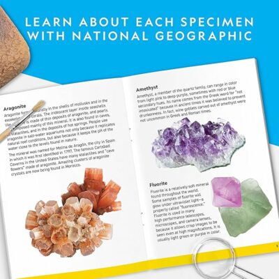 NATIONAL GEOGRAPHIC Mega Gemstone Dig Kit Gemstones and Crystals