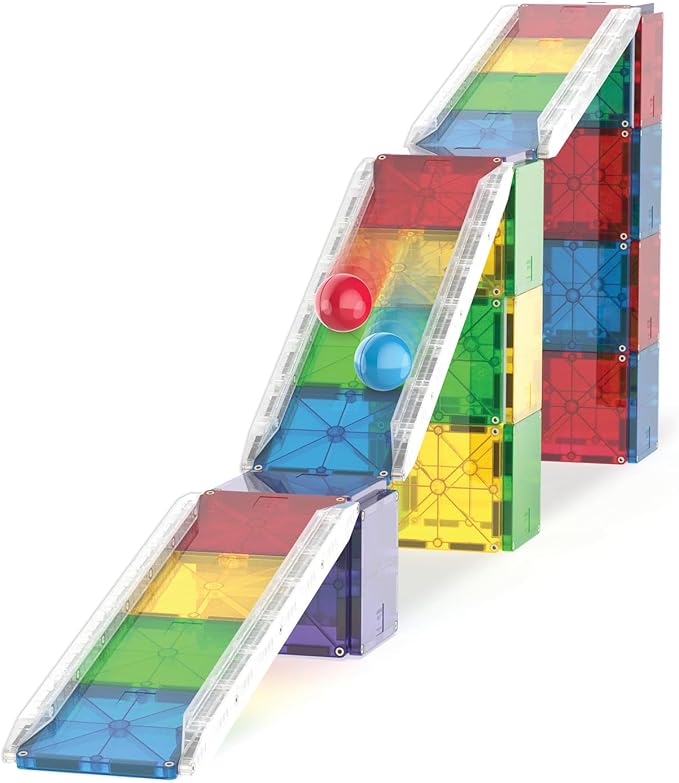 MAGNA TILES Rail Racers Deluxe 90 Piece Magnetic Construction Set MAGNA TILES Rail Racers Deluxe 90 Piece Magnetic Construction Set