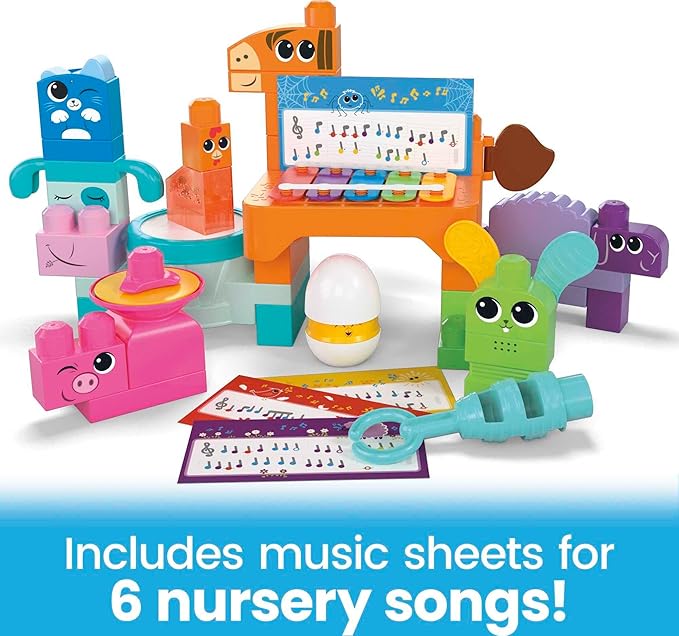 MEGA BLOKS Musical Farm Band with 40 Pieces and 6 Music Sheets MEGA BLOKS Musical Farm Band with 40 Pieces and 6 Music Sheets