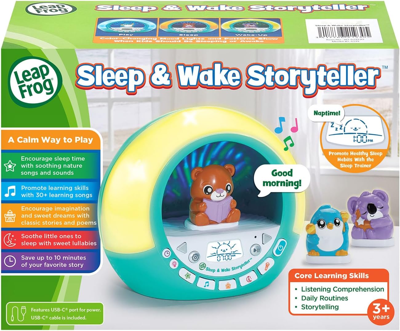 LeapFrog Sleep and Wake Storyteller and Light-Up Sleep Clock LeapFrog Sleep and Wake Storyteller and Light-Up Sleep Clock