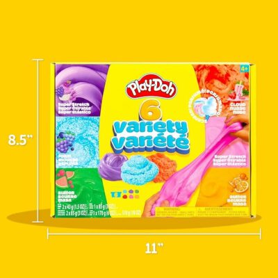 Play-Doh 6 Variety Compounds Super Stretch Play Foam