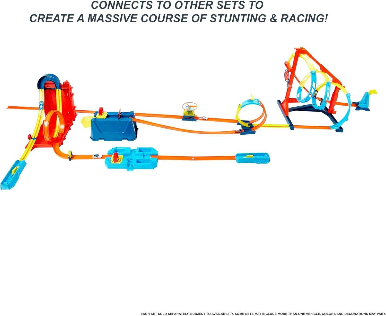 Hot Wheels Toy Car Set Track Builder Unlimited Playset Fuel Can Stunt Box Hot Wheels Toy Car Set Track Builder Unlimited Playset Fuel Can Stunt Box