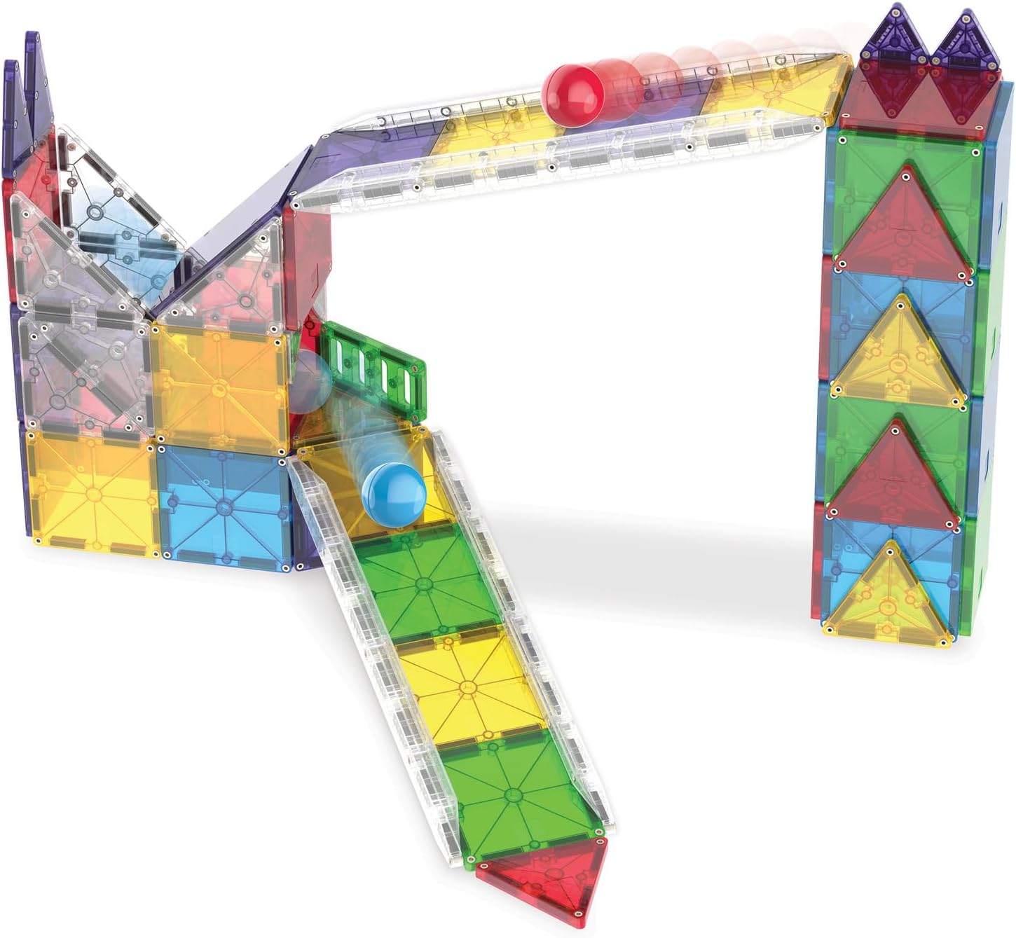 MAGNA TILES Rail Racers Deluxe 90 Piece Magnetic Construction Set MAGNA TILES Rail Racers Deluxe 90 Piece Magnetic Construction Set