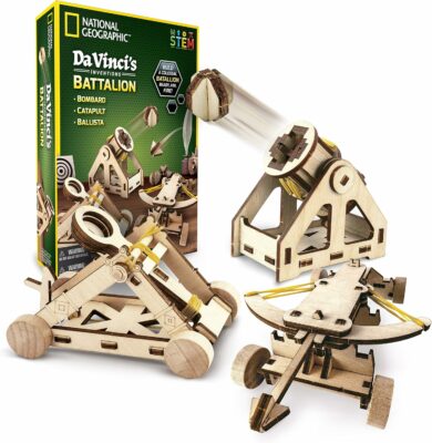 NATIONAL GEOGRAPHIC Da Vinci Model Kit Catapult Kit for Kids
