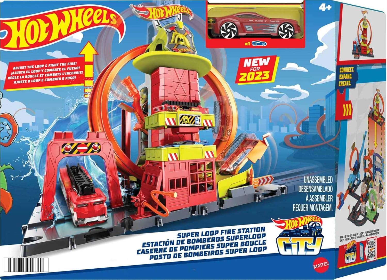 Hot Wheels City with 1 Toy Car Kid Powered Elevator Hot Wheels City with 1 Toy Car Kid Powered Elevator