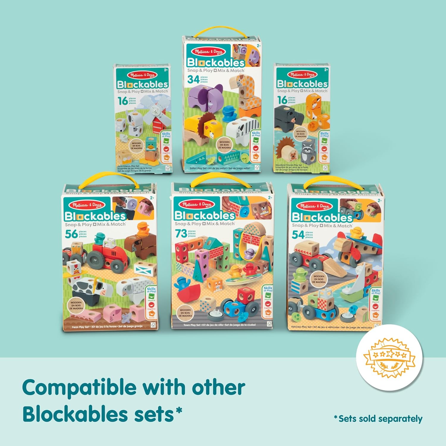 Melissa & Doug Blockables™ Farm Snap and Play Melissa & Doug Blockables™ Farm Snap and Play