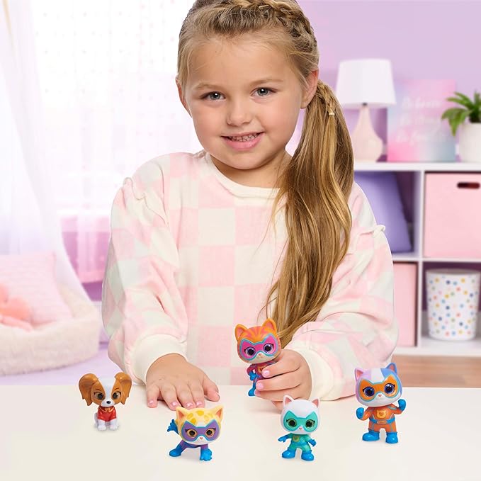 Disney Junior SuperKitties Hero Squad 5 Piece Figure Set Disney Junior SuperKitties Hero Squad 5 Piece Figure Set