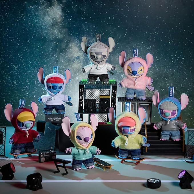 Disney Stitch GenZ Street Collection Vinyl Plush Pendant Surprise Box Figure Disney Stitch GenZ Street Collection Vinyl Plush Pendant Surprise Box Figure