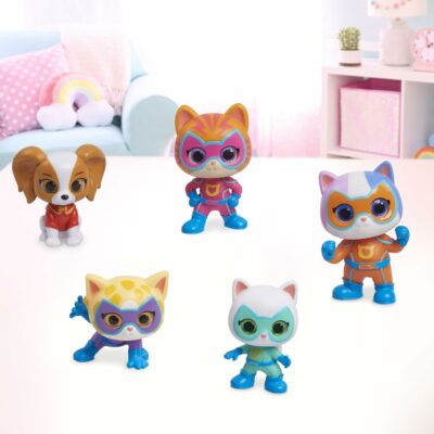 Disney Junior SuperKitties Hero Squad 5 Piece Figure Set