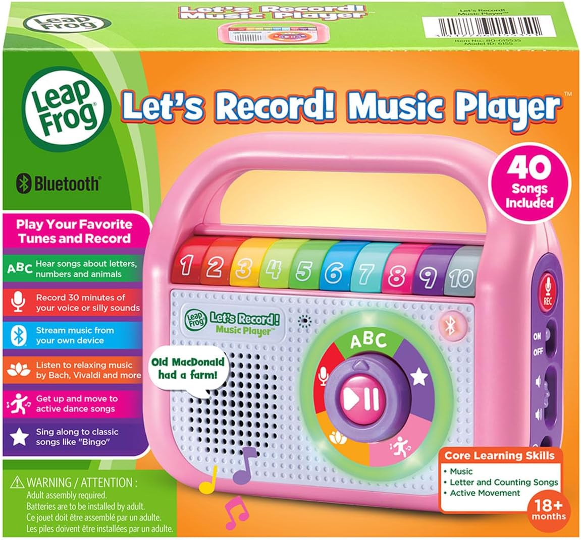 LeapFrog Let's Record! Music Player Pink LeapFrog Let's Record! Music Player Pink