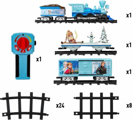 Disney's Frozen Ready to Play Set Battery Powered Model Train Set with Remote
