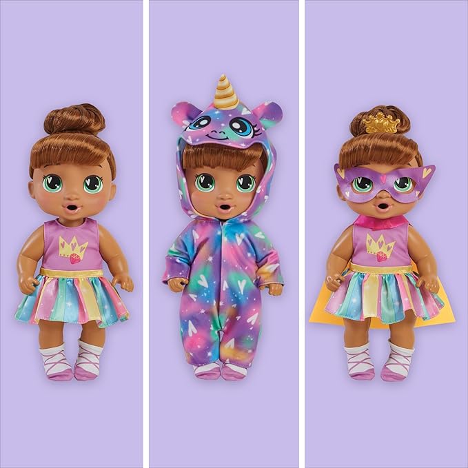 Baby Alive Super Brown Hair Dress Up Baby Doll Playset Baby Alive Super Brown Hair Dress Up Baby Doll Playset