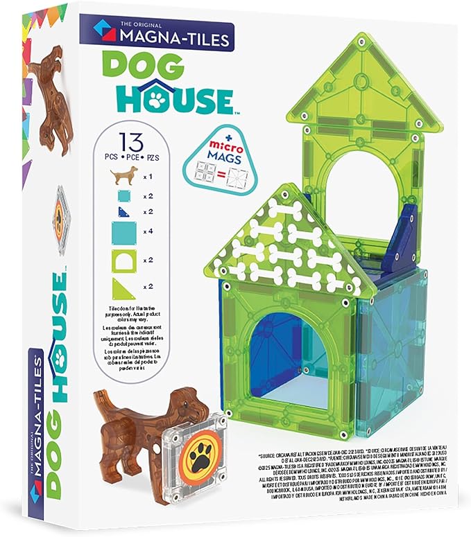 MAGNA TILES Dog House 13 Piece Magnetic Set MAGNA TILES Dog House 13 Piece Magnetic Set