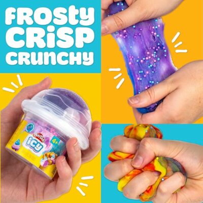 Play Doh ICY 2 Pack, Rainbow Cherry & Tie Dye Blue Raspberry Scents