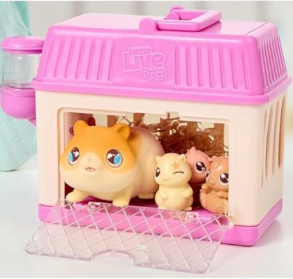Little Live Mama Surprise Minis Hamster & Babies with 2 Magic Feeding Bottles Bundled Gift Set