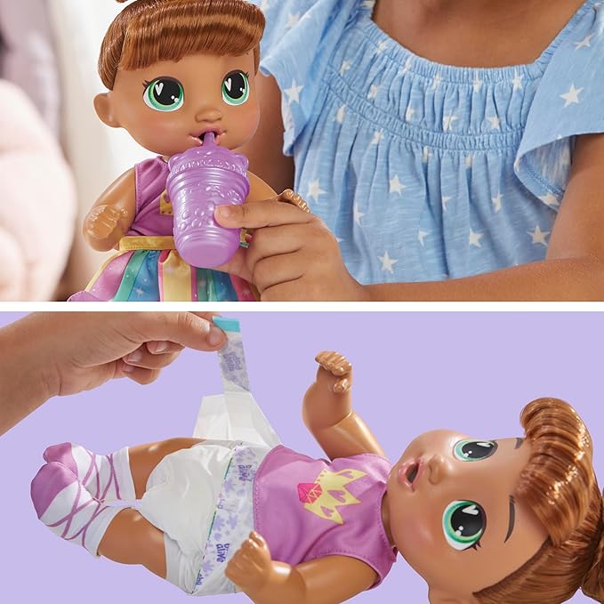 Baby Alive Super Brown Hair Dress Up Baby Doll Playset Baby Alive Super Brown Hair Dress Up Baby Doll Playset