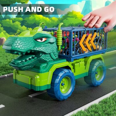 Dinosaur Truck Toys for Kids Jurassic Play Set