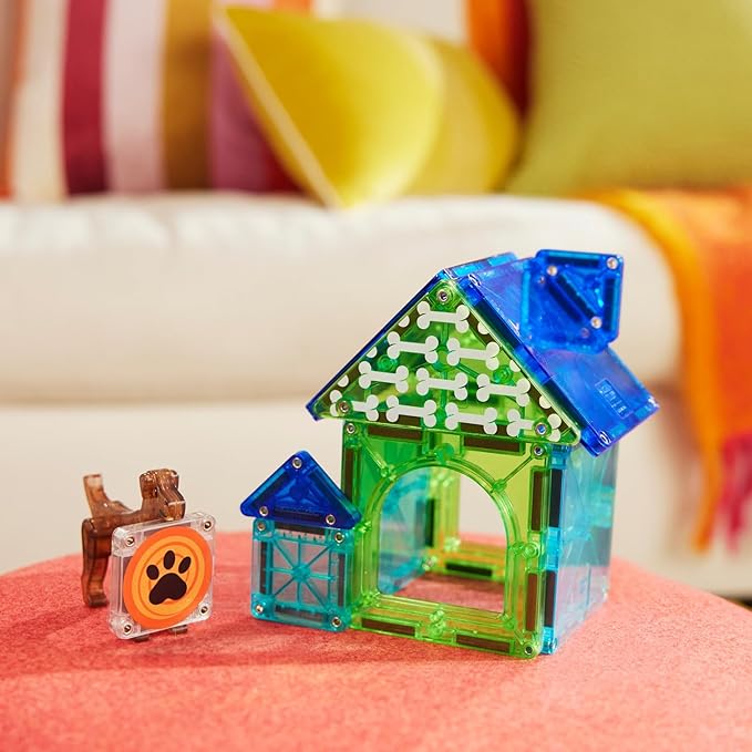 MAGNA TILES Dog House 13 Piece Magnetic Set MAGNA TILES Dog House 13 Piece Magnetic Set