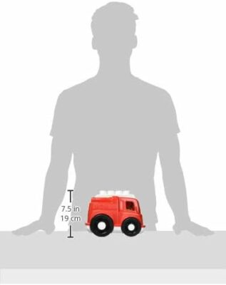 MEGA BLOKS Freddy Firetruck with 6 Pieces and Storage