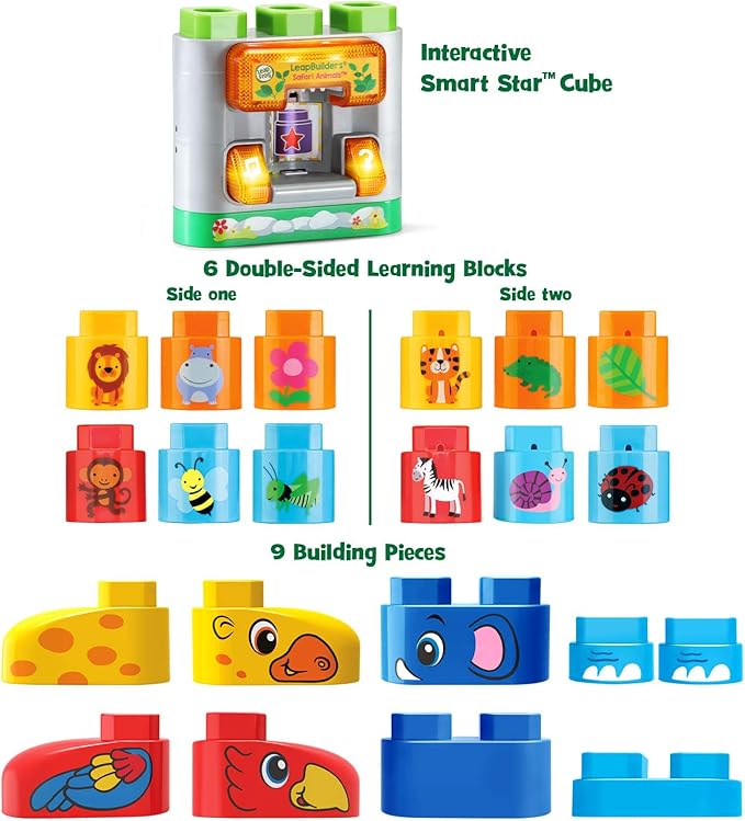 LeapFrog LeapBuilders Safari Animals Multicolor LeapFrog LeapBuilders Safari Animals Multicolor