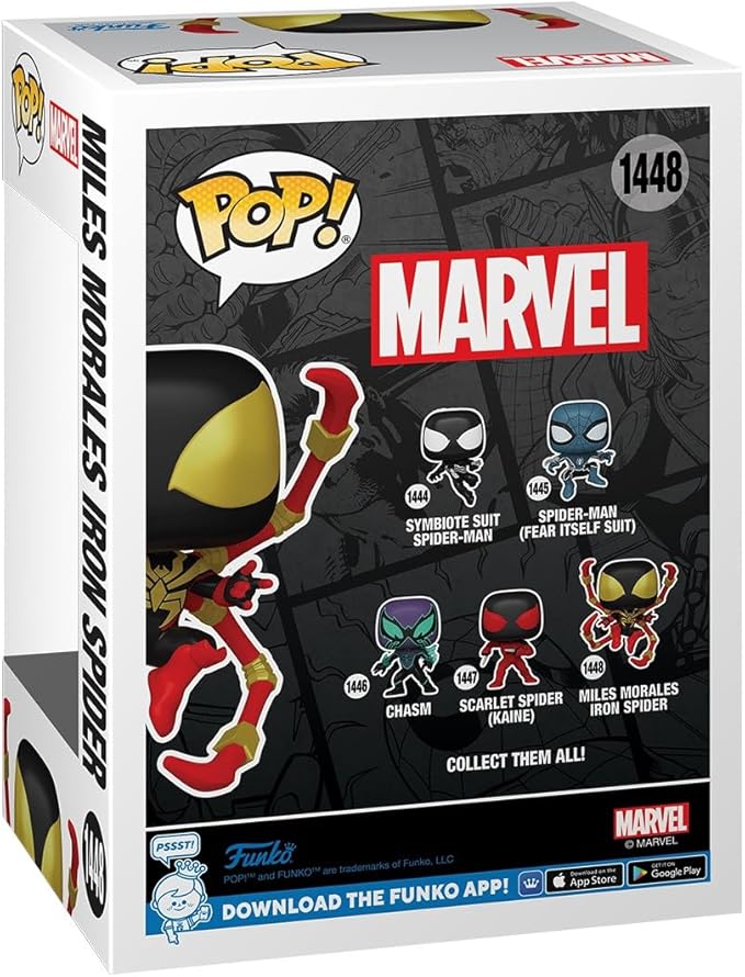 Funko POP Marvel Spider Man Comics Miles Morales Iron Spider Funko POP Marvel Spider Man Comics Miles Morales Iron Spider