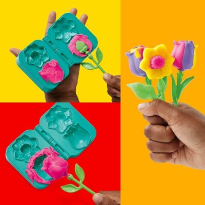 Play-Doh Tulips & Daffodils Flower Toy Kids Arts & Crafts Kit