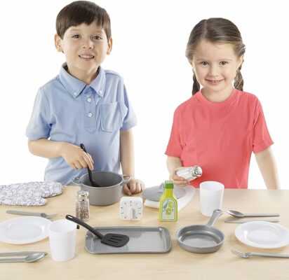 Melissa & Doug 22 Piece Play Kitchen Accessories Set