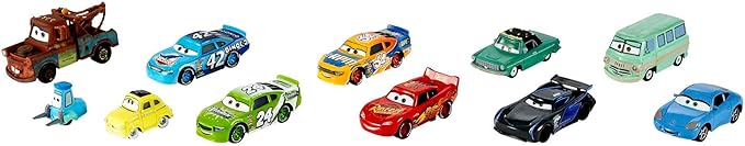 Disney and Pixar Cars Set of 10 Die Cast Mini Racers Vehicles