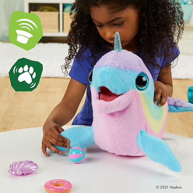 FurReal Wavy The Narwhal Interactive Animatronic Plush Toy FurReal Wavy The Narwhal Interactive Animatronic Plush Toy